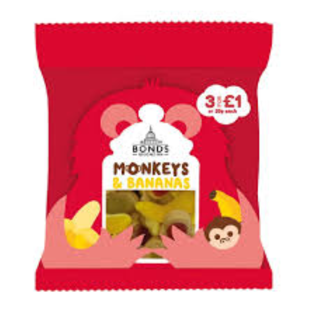 BONDS OF LONDON MONKEY N BANANAS 50G